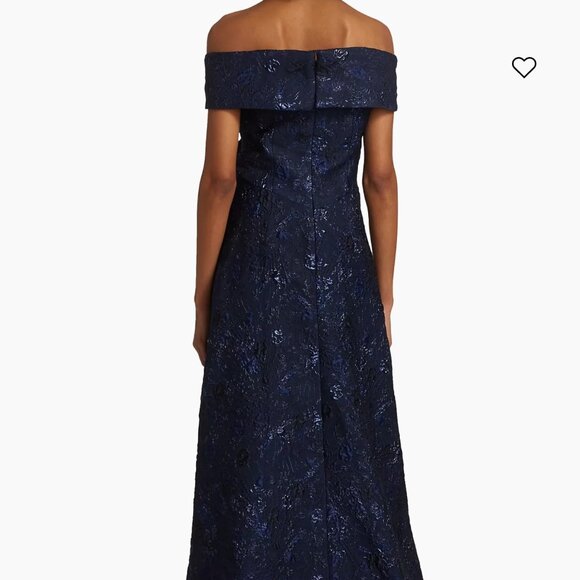 Teri Jon by Rickie Freeman Off-The-Shoulder Gown - Picture 11 of 13